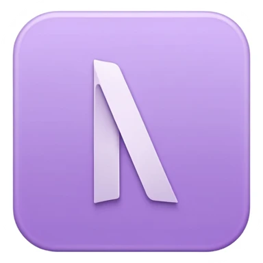 Netflix aesthetic "N" logo in pastel purple sticker