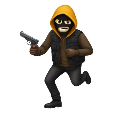 Robber Emoji sticker