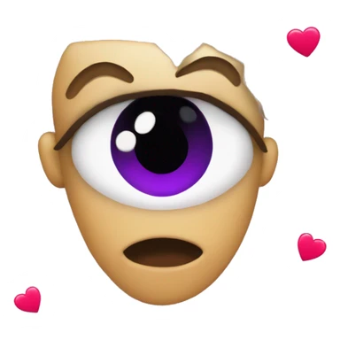 BlackBerry whit hearts on her eyes sticker