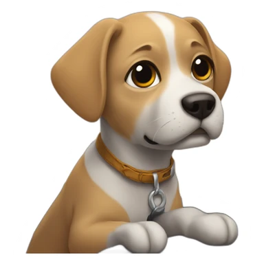 perrito-conducir-coche-niño sticker