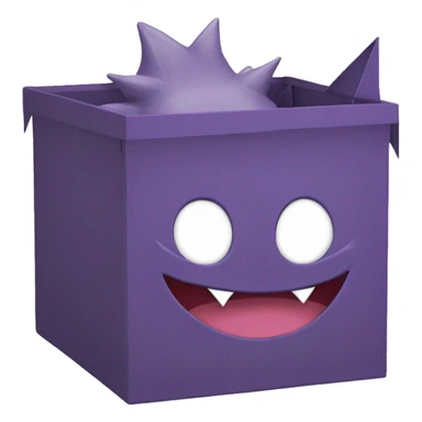 Gengar in the box  sticker