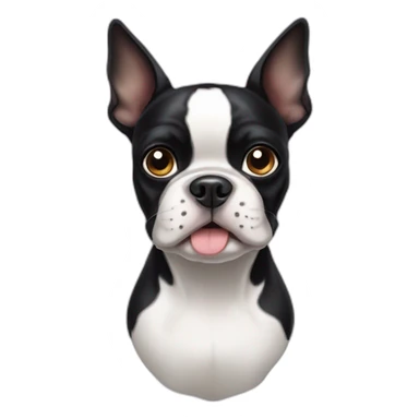 boston-terrier-with-floppy-ears sticker