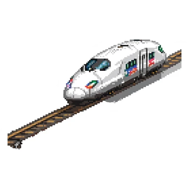 high speed bullet train sticker