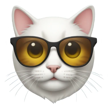 Cat with shades sticker