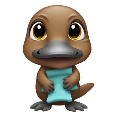 Platypus wearing socks sticker