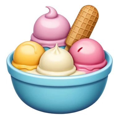 ice cream bow sticker