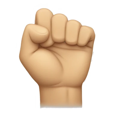 fist and open palm together sticker