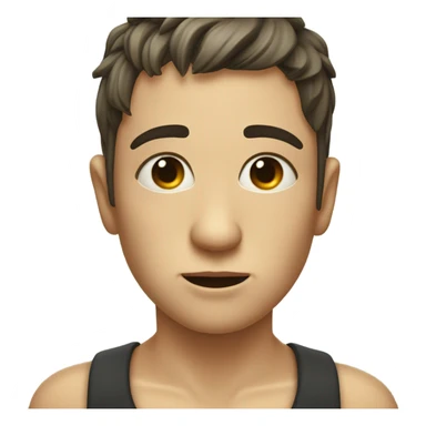 Heart eyes with flowing tears sticker