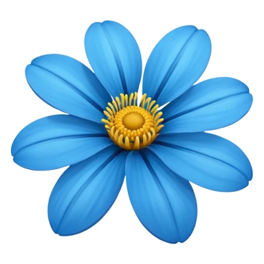 Flor color azul sticker