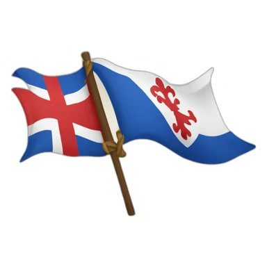 drapeau français avec croix de lorraine sticker