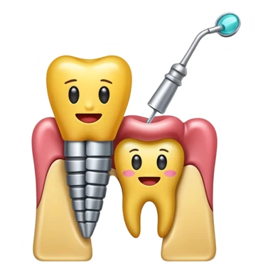 endodoncia dental con lima sticker