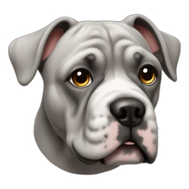 Grijze Franse buldog sticker