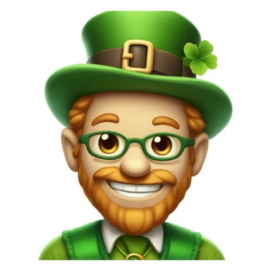 cross eyed leprechaun  sticker