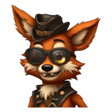 Foxy the Pirate Fox fnaf sticker