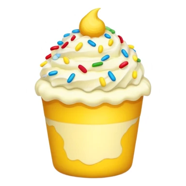 cake in a plastic cup sticker