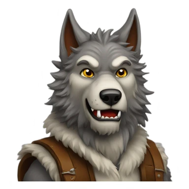 Werwolf-beer sticker