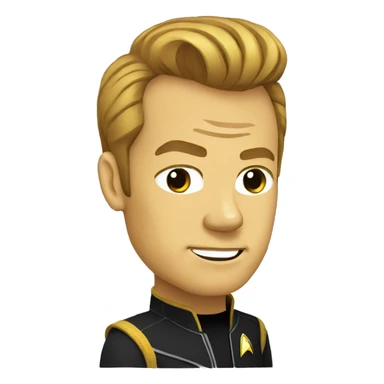 Captain Kirk star trek sticker