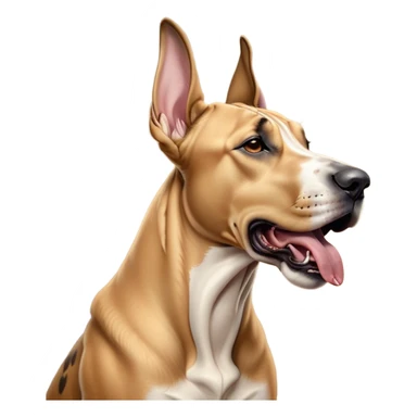 Cinematic Cute Yawning Fawn Great Dane Portrait Emoji, Head tilted slightly with a dramatic, wide-open yawn, revealing a smooth fawn coat with a refined texture, floppy ears slightly drooping, round amber eyes barely open in drowsy contentment, Simplified yet irresistibly adorable features, highly detailed, glowing with a soft, cozy glow, high shine, relaxed yet expressive, stylized with a touch of whimsy, bright and endearing, soft glowing outline, capturing the essence of a sleepy yet affectionate guardian, so drowsy it feels like it could stretch out of the screen and curl up for a nap! sticker