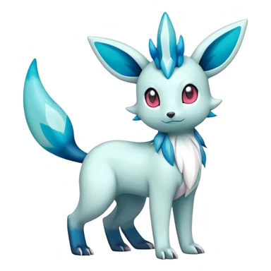 Colorful Shiny Exotic Amanda-Shaymin-Umbreon-Glaceon-Salandit-Aurorus-Sylveon-Fakémon-hybrid-creature (full body)  sticker