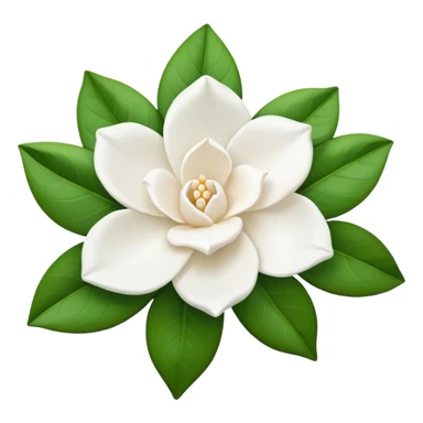 gardenia flower sticker