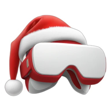 christmas hat vr headset sticker