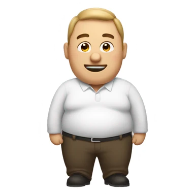 huge belly man sticker