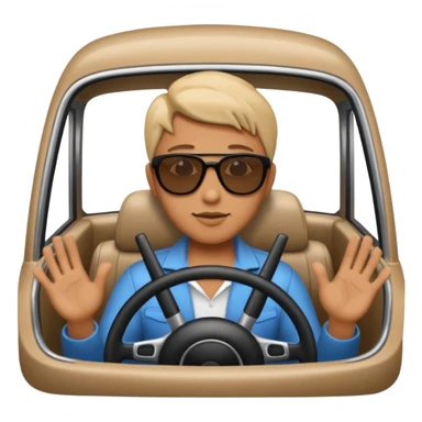 driving begind the wheel sticker