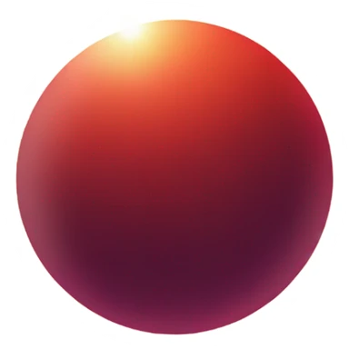 Solar eclipse with red sky sticker