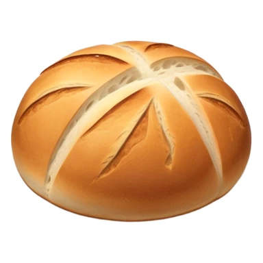 sourdough boule scored with an X sticker