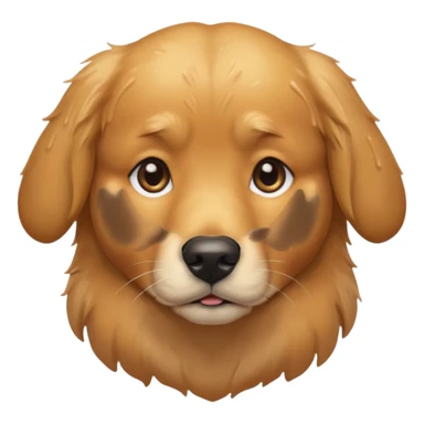 sad dog sticker