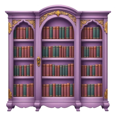 Mauve book shelf sticker