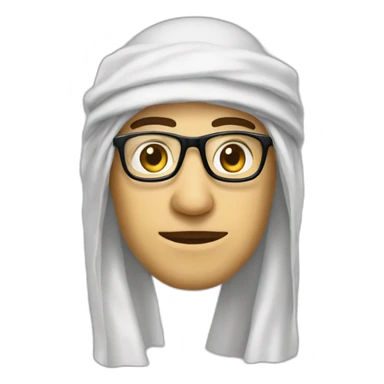 Musulman lunettes sticker