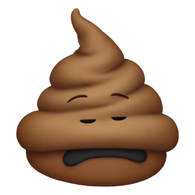poop wearing hat sticker