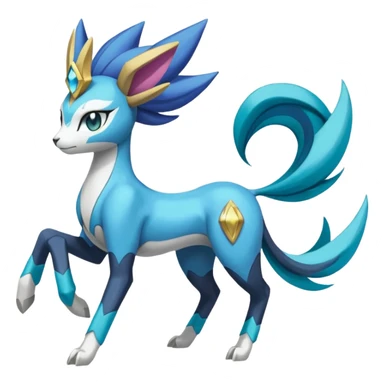 Meloetta-Manectric-Suicune-Cobalion-fusion sticker