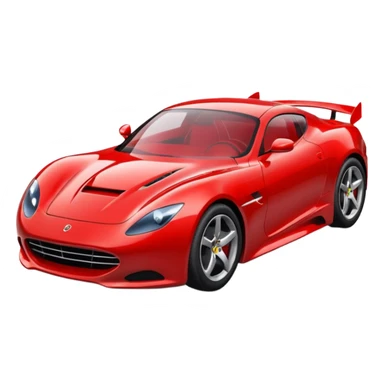 red sports car sticker
