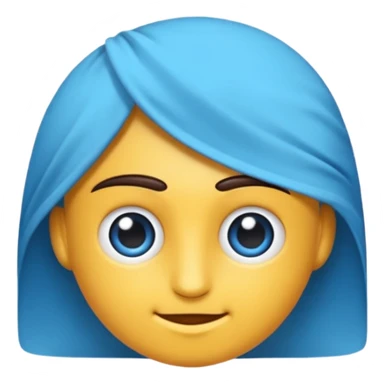 Mavi  ok yuvarlak sticker