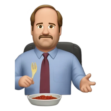 Kevin Malone and his chili sticker