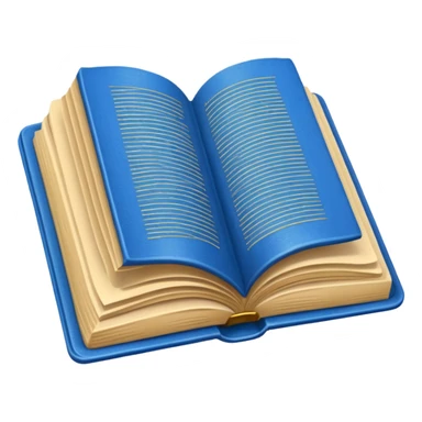 livro azul aberto sticker