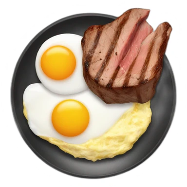 steak and eggs sticker