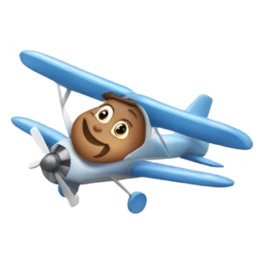Baby flying a plane sticker