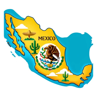 Mapa De México sticker