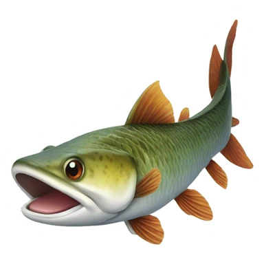 Gar fish sticker