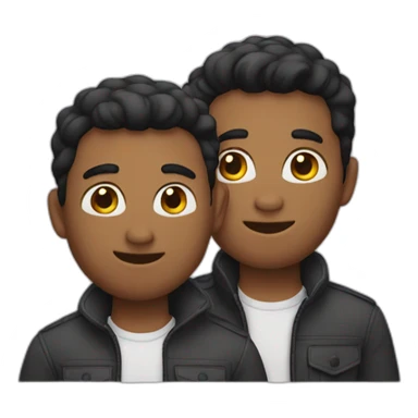 Two gays sticker