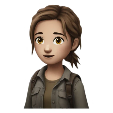 Ellie from the last of us sticker