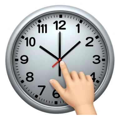 Finger tap / clock it  sticker