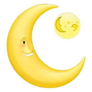 The crescent moon sticker