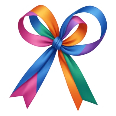 Ribbon of same design in all colors sticker