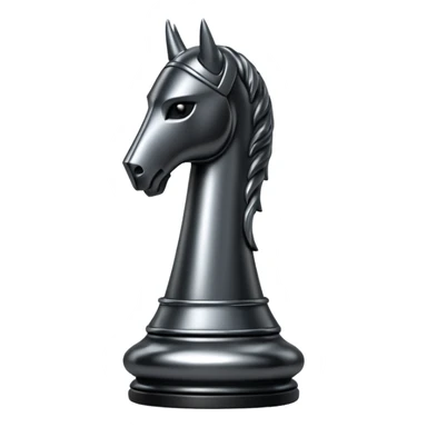 black knight chess sticker