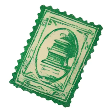 stamp on document sticker