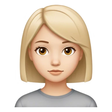 Adolescente bonita con cabello lacio medio corto  sticker